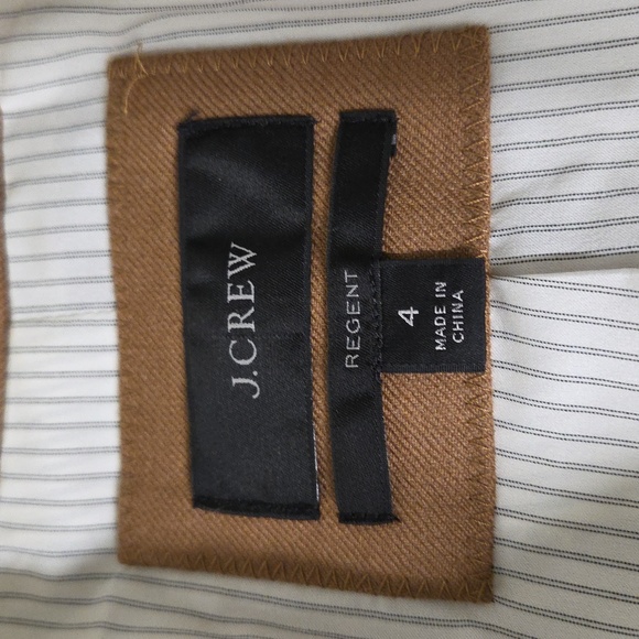 J. Crew Women's Tan Wool Blazer Size 4 - Picture 6 of 8